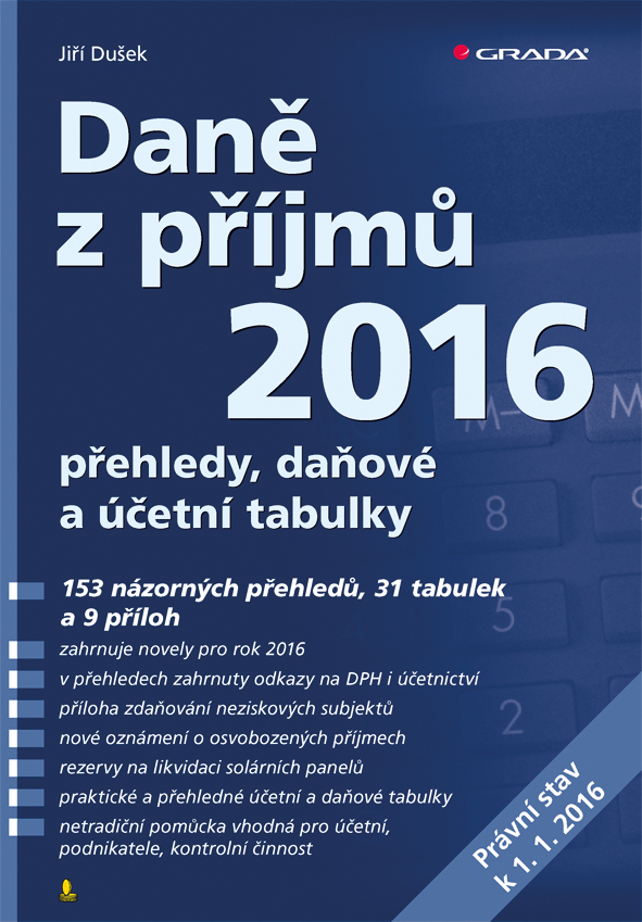 Levně Daně z příjmů 2016, Dušek Jiří