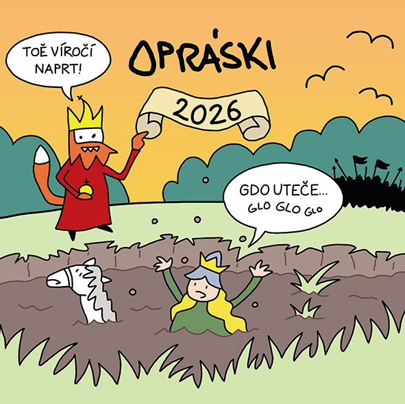 Kniha Opráski 2026 - nástěnný kalendář